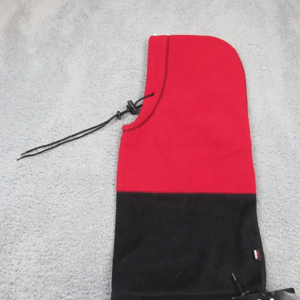 Hot Wavez Balaclava Hood Neck Gaiter Red Black Climate Control Water Resistant I
